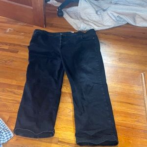 ASOS plus size black cigarette style  jeans stretchy US 20 UK 24